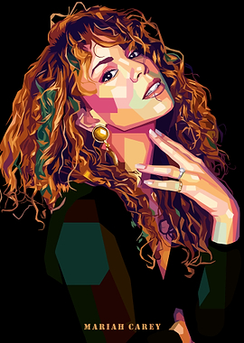 Mariah Carey Pop Art Portrait