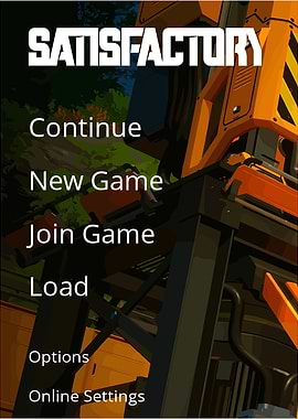 Satisfactory Game Menu