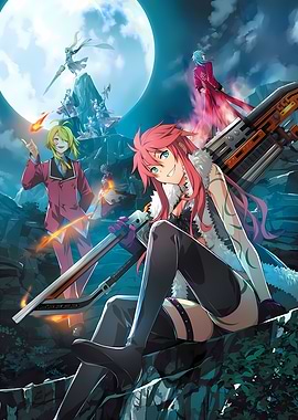 Anime Characters with Giant Weapon