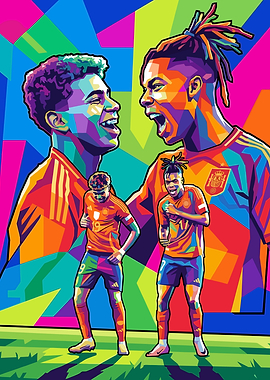 Spain Football Team Pop Art