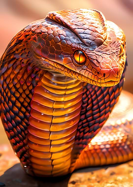 Close-up of a Cobra Snake