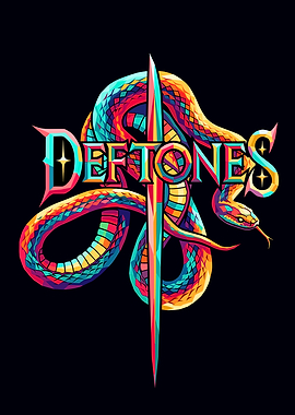 Deftones Snake and Dagger Logo