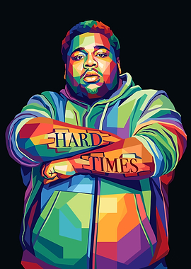 Colorful Portrait of Rod Wave