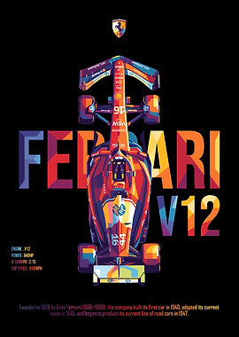 Ferrari V12 Pop Art