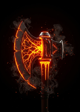 The Titan's Ember Axe
