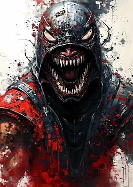 Horror Character with Fangs