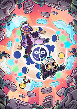 Luz and King in a magical portal