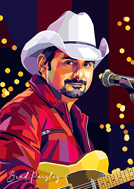 Brad Paisley Pop Art