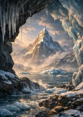 Majestic Icy Mountain Landscape