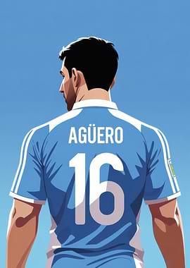Aguero Soccer Jersey