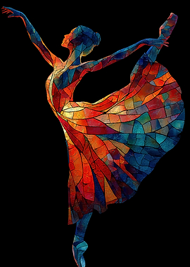 Stained Glass Ballerina