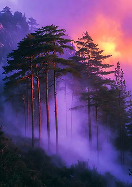 Forest at Sunset