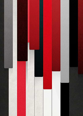 Abstract Vertical Stripes with Textured Colors