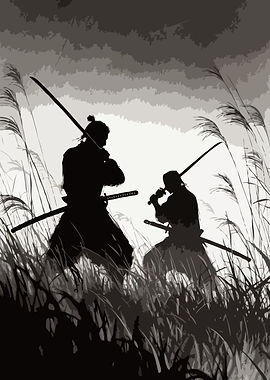 Samurai Duel in Reeds