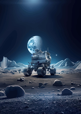 Lunar Rover on the Moon