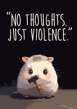 Cute Hamster with Hammer