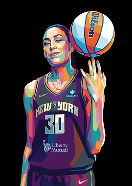 Breanna Stewart Pop Art Portrait