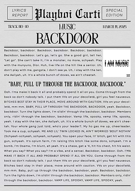 Playboi Carti Backdoor