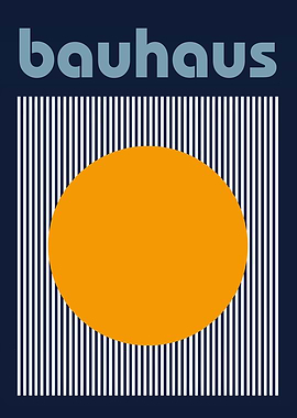 Bauhaus with Sun and Stripes