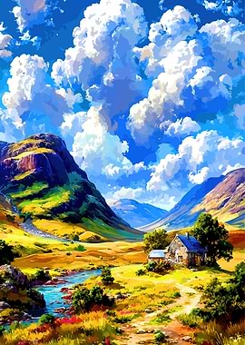 Idyllic Mountain Valley Cottage