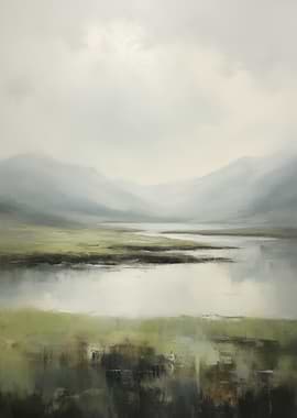 Misty Mountain Landscape