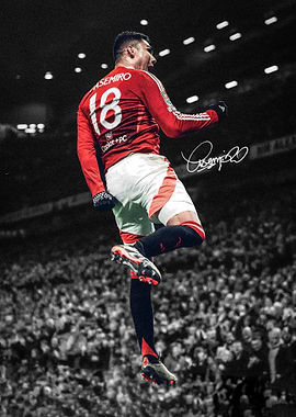 Casemiro celebrating a goal