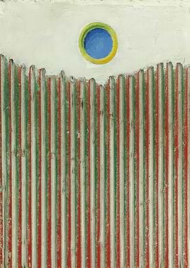 Abstract Circle and Stripes