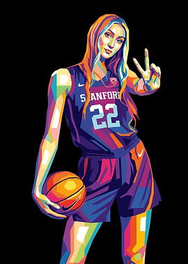 Cameron Brink Basketball Wpap Pop Art