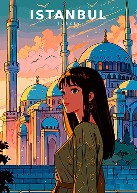 Anime Girl in Istanbul