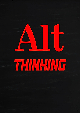 Alt Thinking Text Art