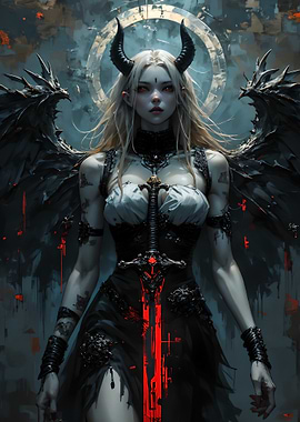 Demonic Angel with Sword