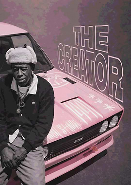 Tyler, The Creator with Pink Car