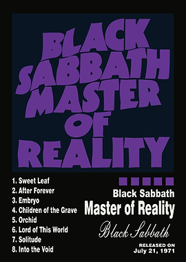 Black Sabbath Master of Reality Album Art