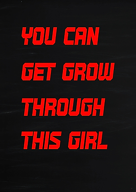 You Can Get Through This Girl Text Art