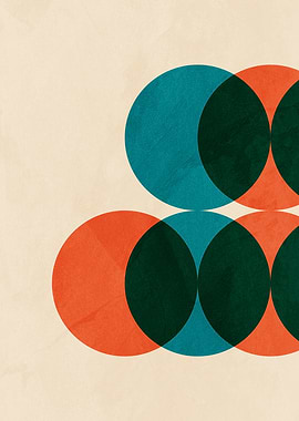 Geometric Circles Abstract Art