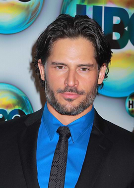 Joe Manganiello in Blue Shirt and Tie