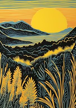 Sunset Mountain landscape