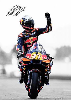 Pedro Acosta on Motorcycle