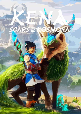 Kena and Rot in Kosmora Game Art