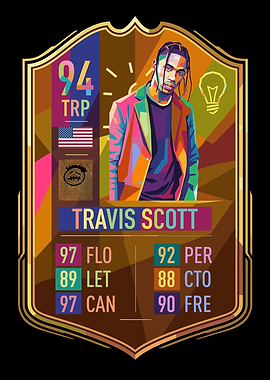 Travis Scott Trading Card