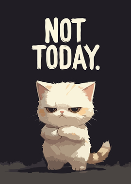 Grumpy Cat Not Today Art v1