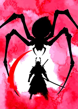 Samurai vs Giant Spider