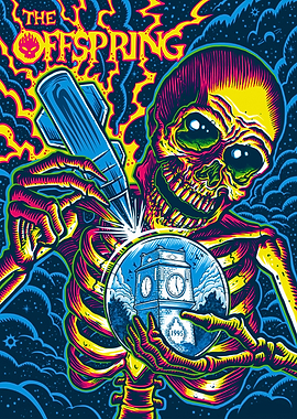 The Offspring Skeleton with Bomb and Clock Tower