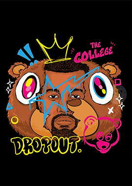 Kanye West College Dropout Bear