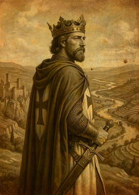 King with Sword and Castle