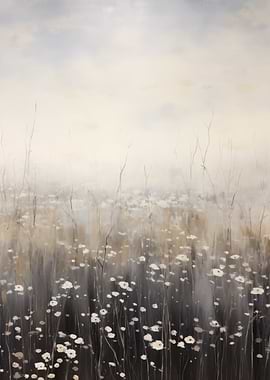 Misty Meadow White Flowers