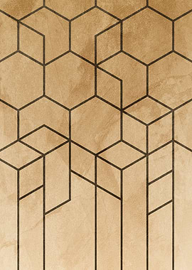 Geometric Hexagon Pattern Background