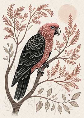 Galah Parrot on a Branch