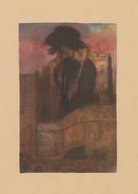 Impressionistic Cityscape at Dusk