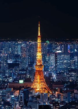 Tokyo Tower at Night